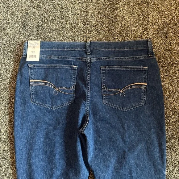 Riders, By Lee, Women's Straight Leg Blue Jeans. 18P. Indigo Blue. New With Tags - Picture 6 of 10